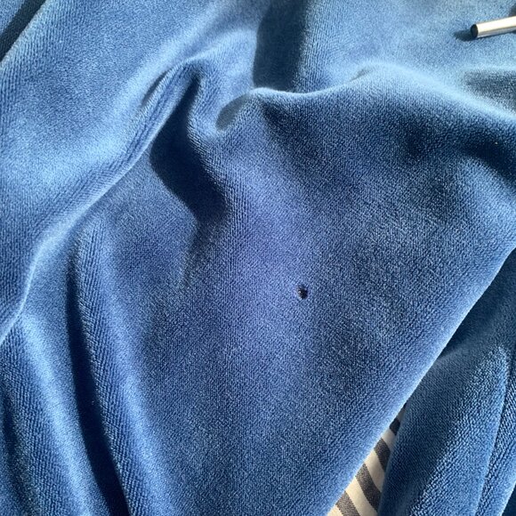 Blue velour joggers - Picture 5 of 5